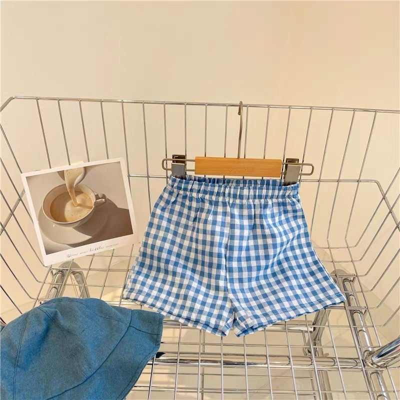 South Korea Children's Summer New Baby Plaid All-match Plaid Shorts Boys and Girls Casual Pants Trendy 0183A072 - Image 5