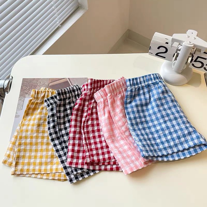 South Korea Children's Summer New Baby Plaid All-match Plaid Shorts Boys and Girls Casual Pants Trendy 0183A072 - Image 4
