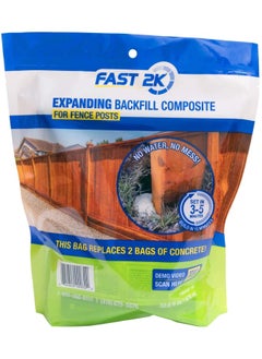 Fast 2K Fence Post Mix and Concrete Alternative and Replacement for Fence Post and Mail Post Installs. 32.8 oz Bag of Expanding Composite Footing Compound