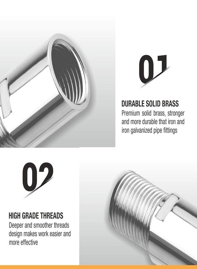 KURIC SS 1.5 Inch Extension Nipple for Pipe Fittings, Pack of 6, Silver (Thread Size 20 mm) - Image 4