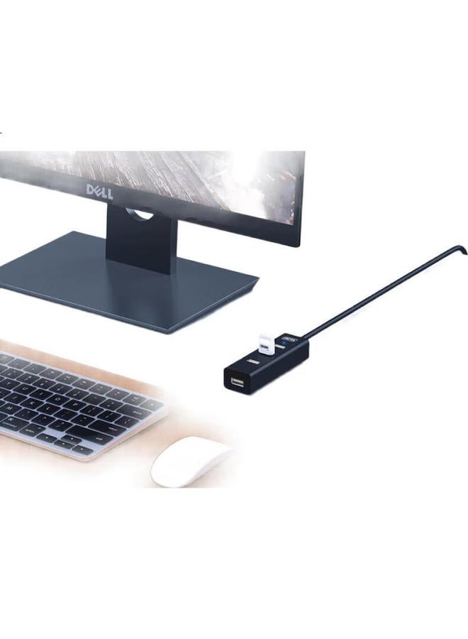 Superior Usb Hub With 1-Meter Extension Cable, Type-C Power Port, 4-Port Hub For Laptops And Desktops, Keyboard, Mouse, Usb Drive Adapter H207B - Image 3