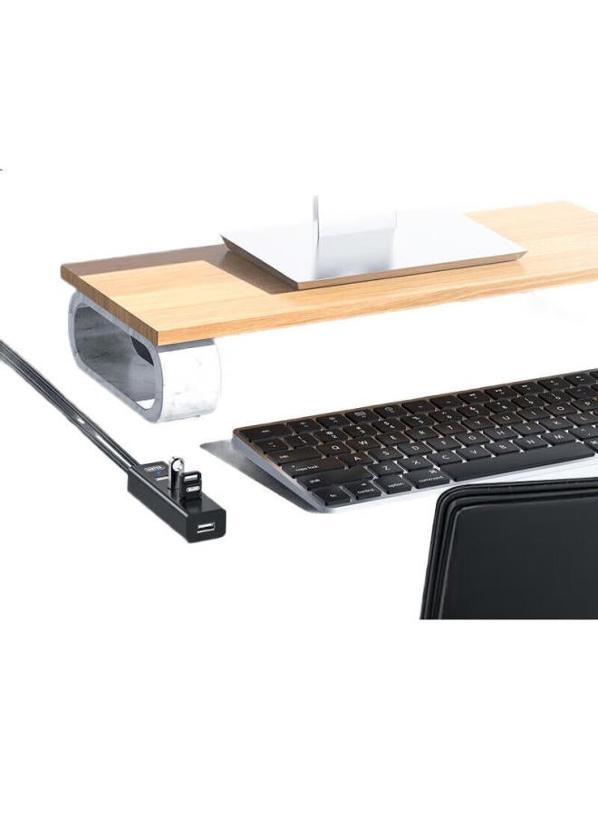 Superior Usb Hub With 1-Meter Extension Cable, Type-C Power Port, 4-Port Hub For Laptops And Desktops, Keyboard, Mouse, Usb Drive Adapter H207B - Image 2