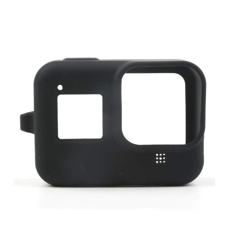 Action Pro Silicone Protective Case with Lanyard Compatible with Gopro Hero 8, (Black) - Image 3