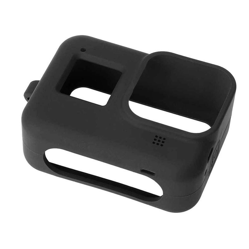 Action Pro Silicone Protective Case with Lanyard Compatible with Gopro Hero 8, (Black) - Image 2