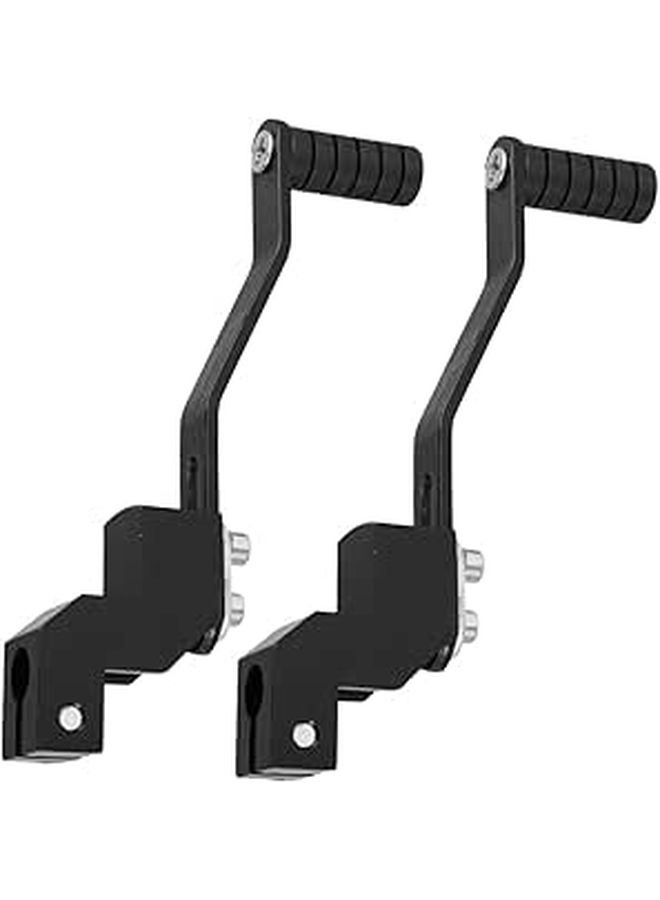 2PCS Aluminum Folding Gear Shifter Pedal Lever For Dirt Bike Off Road Motorcycle Black - Image 1
