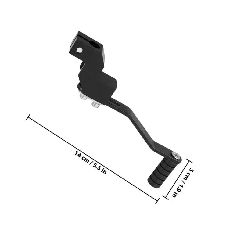 2PCS Aluminum Folding Gear Shifter Pedal Lever For Dirt Bike Off Road Motorcycle Black - Image 3