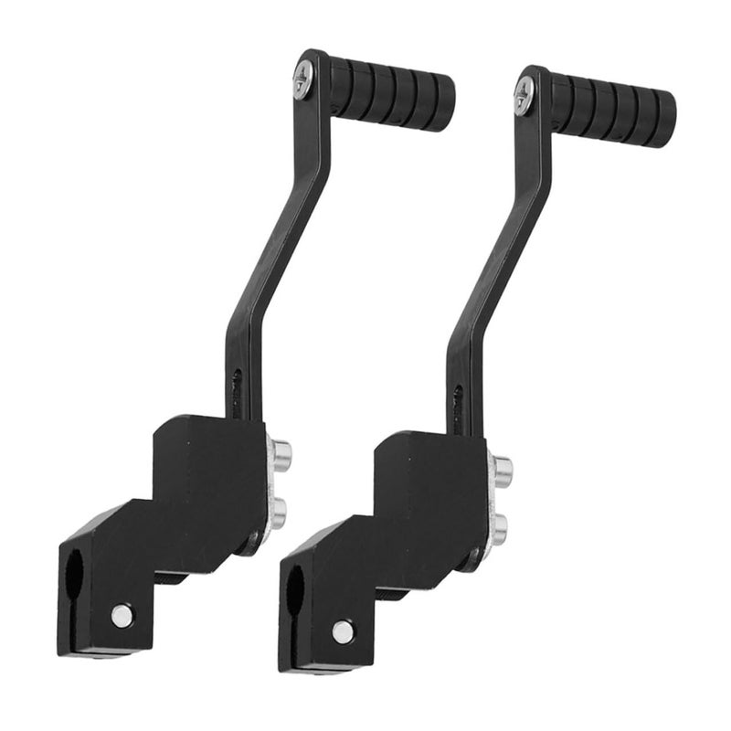 2PCS Aluminum Folding Gear Shifter Pedal Lever For Dirt Bike Off Road Motorcycle Black - Image 2
