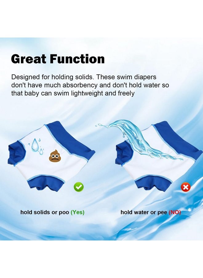 MooMoo Baby MooMoo Baby Swim Diapers 3 Pcs Waterproof Reusable Swim Diapers for Baby Swim Lesson 5T  - Image 3