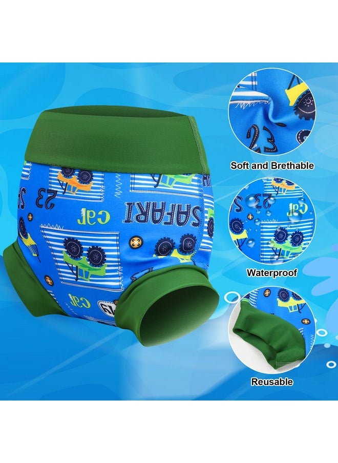 MooMoo Baby MooMoo Baby Swim Diapers 3 Pcs Waterproof Reusable Swim Diapers for Baby Swim Lesson 5T  - Image 5