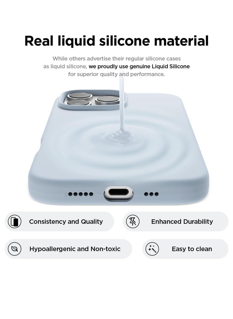 MUNTAQI Light Blue Full Body Protection Case for iPhone 16 Pro - Shockproof, Slim Design with Anti-Scratch Microfiber Lining - Image 3