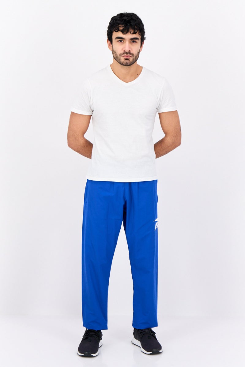 Reebok Men Sportswear Fit Brand Logo Training Track Pants, Blue - Image 4
