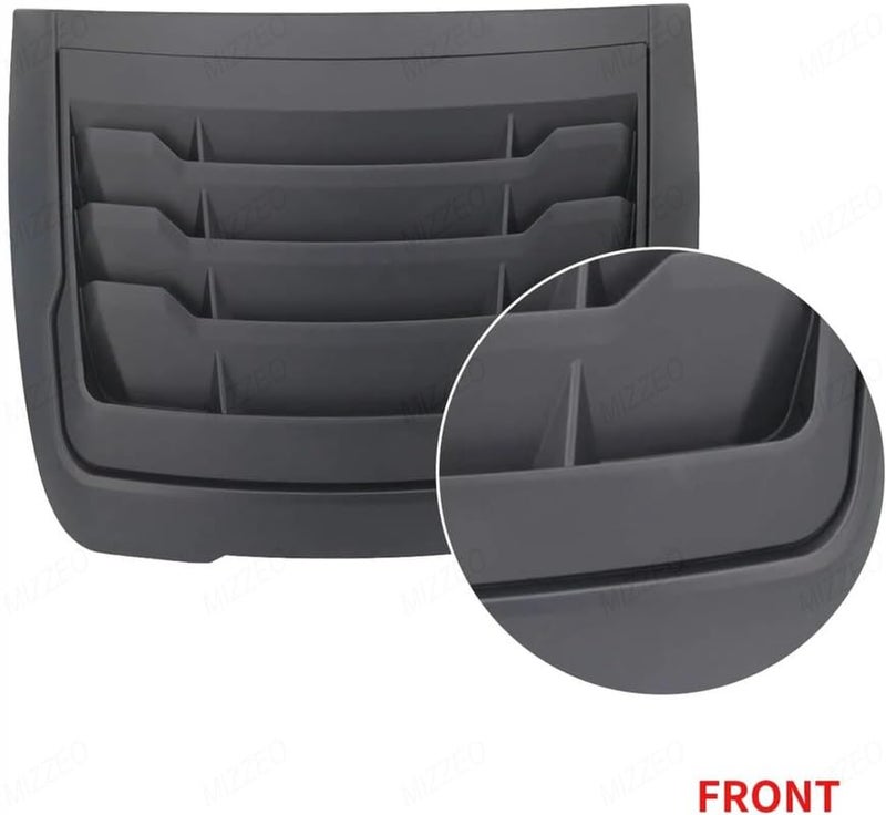 MIZZEO Decorative Car Air Flow Hood Scoop Vent, AeroBoost V-900 Bonnet Cover, Glossy Black, Self-Adhesive Air Inlet Trim Compatible with Mahindra Thar Roxx (2024) - Image 4