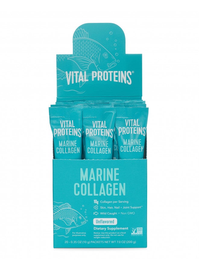 Vital Proteins Vital Proteins Unflavored Marine Collagen 20 Pack, 0.35 OZ - Image 2