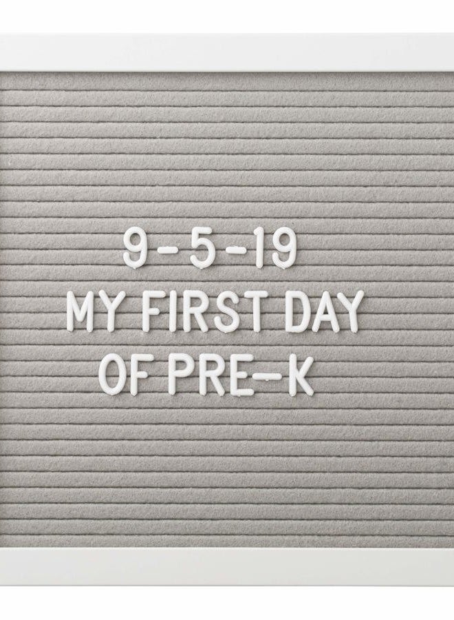 pearhead Classic Wooden Letterboard, Gender-NEUtral Baby Keepsake Nursery Décor, Photo Prop Message Board, Gray And White - Image 2
