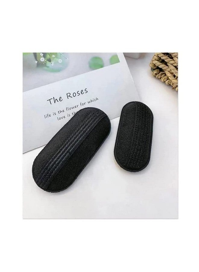 Chronex حزمة كرونيكس من 4 قطع، إدخالات إسفنجية لزيادة حجم الشعر/أداة تصفيف الشعر لتشكيل الكعكة، سوداء - Image 3