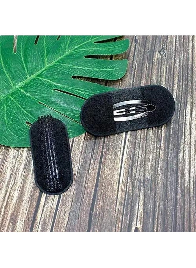 Chronex حزمة كرونيكس من 4 قطع، إدخالات إسفنجية لزيادة حجم الشعر/أداة تصفيف الشعر لتشكيل الكعكة، سوداء - Image 5