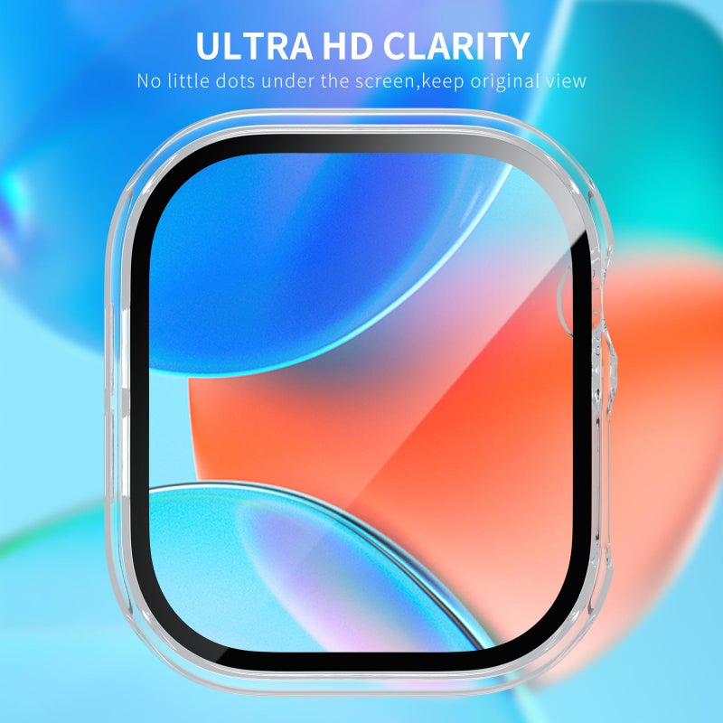 Cuteey 6 Packfor Apple Watch Series 11/10 42mm Screen Protector Case, Full Protective Bumper PC Cover with Built-in Tempered Glass Film for iwatch 11/10 42mm Accessories - Image 3
