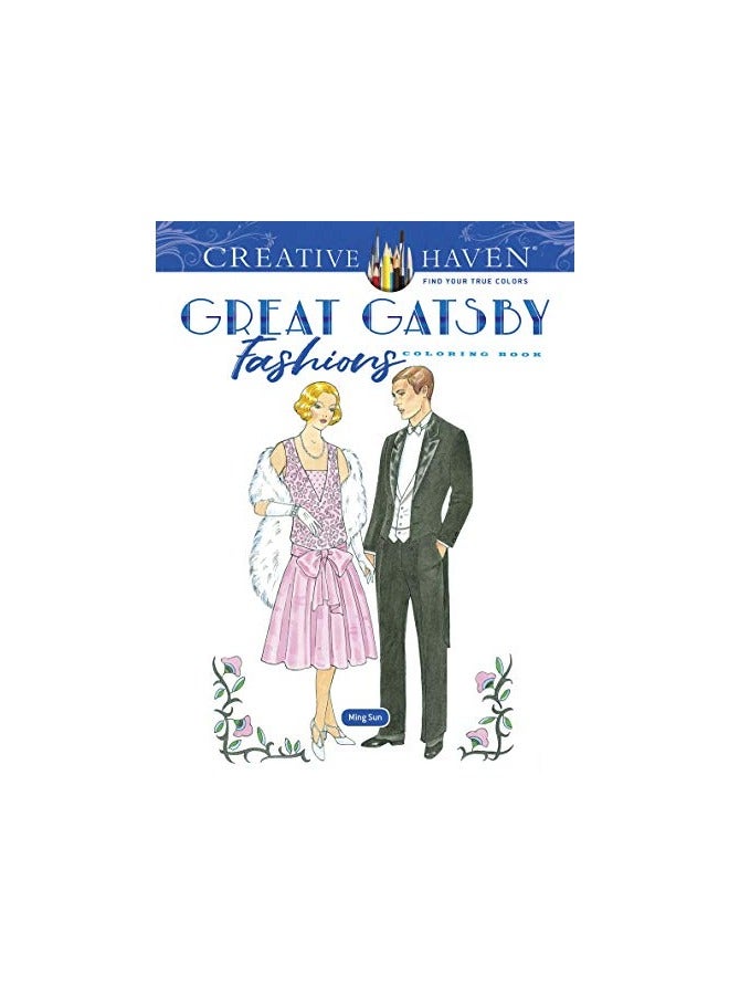 Creative Haven Great Gatsby Fashions Coloring Book