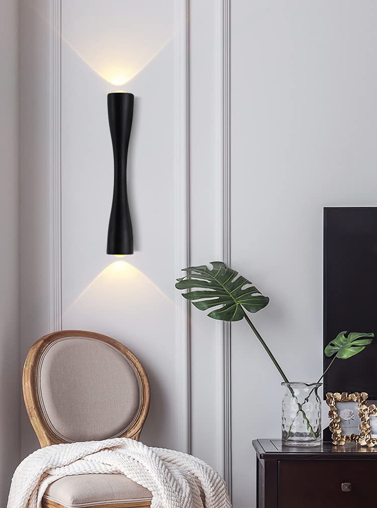 CITRA 5-watt LED Slim Long Modern Up and Down Wall Light Lamp (Warm White, Black ,Metal) - Image 2