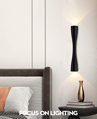 CITRA 5-watt LED Slim Long Modern Up and Down Wall Light Lamp (Warm White, Black ,Metal) - Image 5