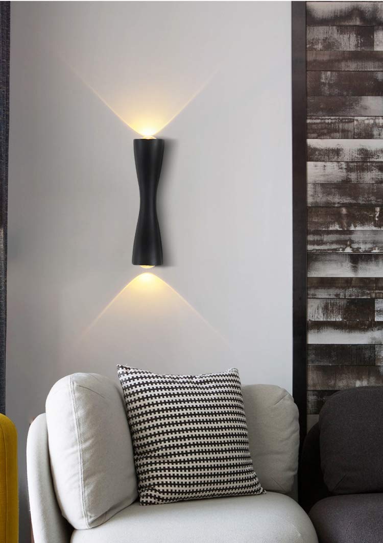 CITRA 5-watt LED Slim Long Modern Up and Down Wall Light Lamp (Warm White, Black ,Metal) - Image 1