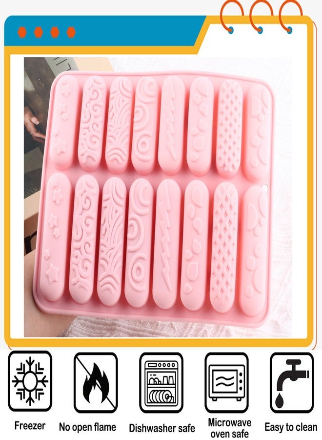 YIMINGMOLD قوالب شوكولاتة سيليكون من YIMINGMOLD، 16 تجويف، لصنع ألواح الشوكولاتة والحلوى - Image 3