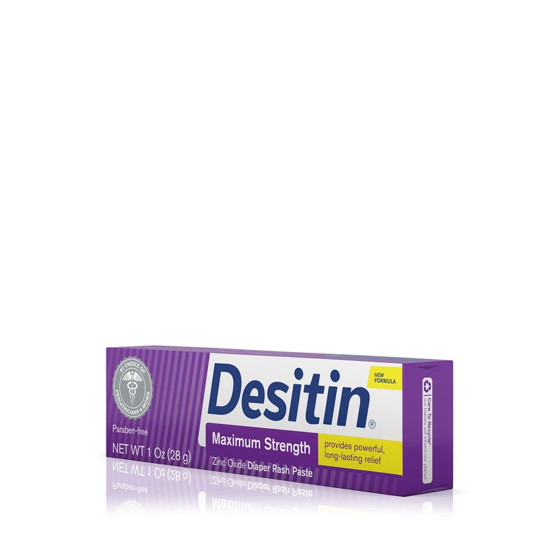 Desitin كريم ديسيتين لعلاج طفح الحفاضات للأطفال بتركيز أقصى مع 40% أكسيد الزنك، حجم السفر، 1 أونصة (عبوة من 6) - Image 4