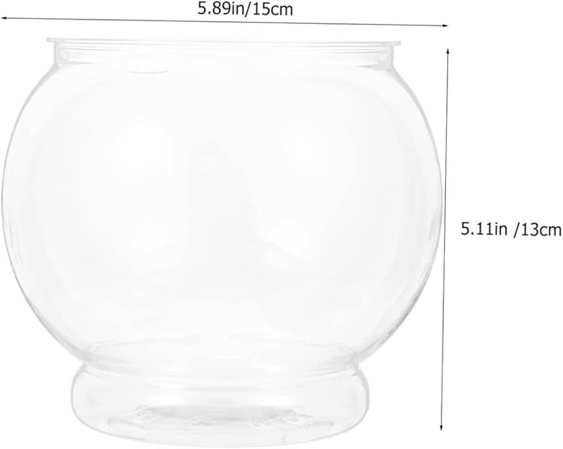 HANABASS Desktop Fish Tank Globe Transparent Aquarium Bowl Unique Design Eye Catching Ornament - Image 3