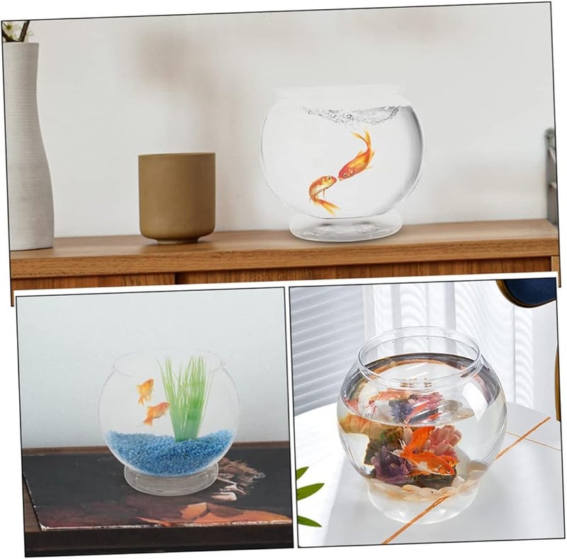 HANABASS Desktop Fish Tank Globe Transparent Aquarium Bowl Unique Design Eye Catching Ornament - Image 5