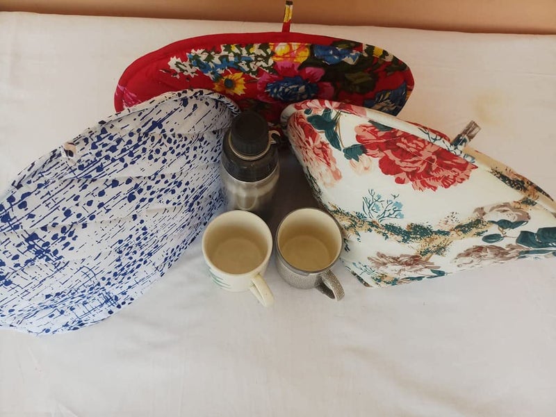 Malan Bai Mandala Tea Cozy Cover malati Hand Block Winter Tea Cozy Cotton Tea Kettle Warmer Pot Cover Hot Coffee Cover Handamde Kitchen Décor Brand: Malan Bai - Image 2