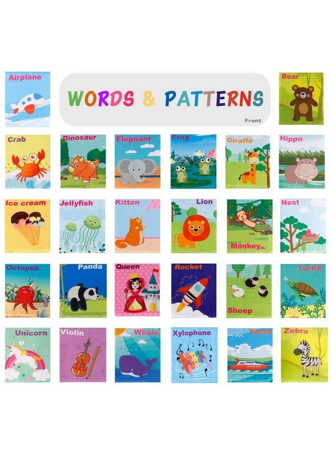 Mini Tudou - 26 Pcs Baby Soft Alphabet Cards Abc Learning Flash Cards With Storage Bag Washable Soft Letter Early Educational Toy For Babies Infants Toddlers Boys And Girls 0 1 2 3 Years Old - Image 1