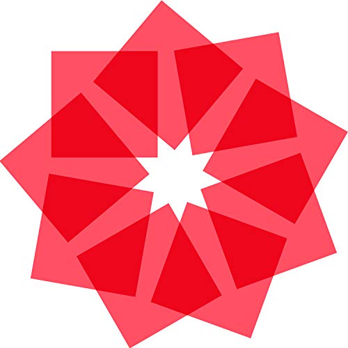 Outus Cello Sheets Cellophane Wraps 8 by 8 Inch 8 Colors 104 Pieces Red