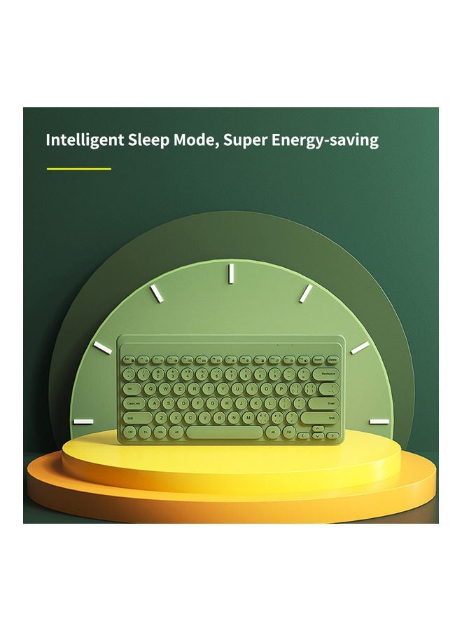 NIBEMINENT Wireless Keyboard And Mouse Set Green  - Image 2
