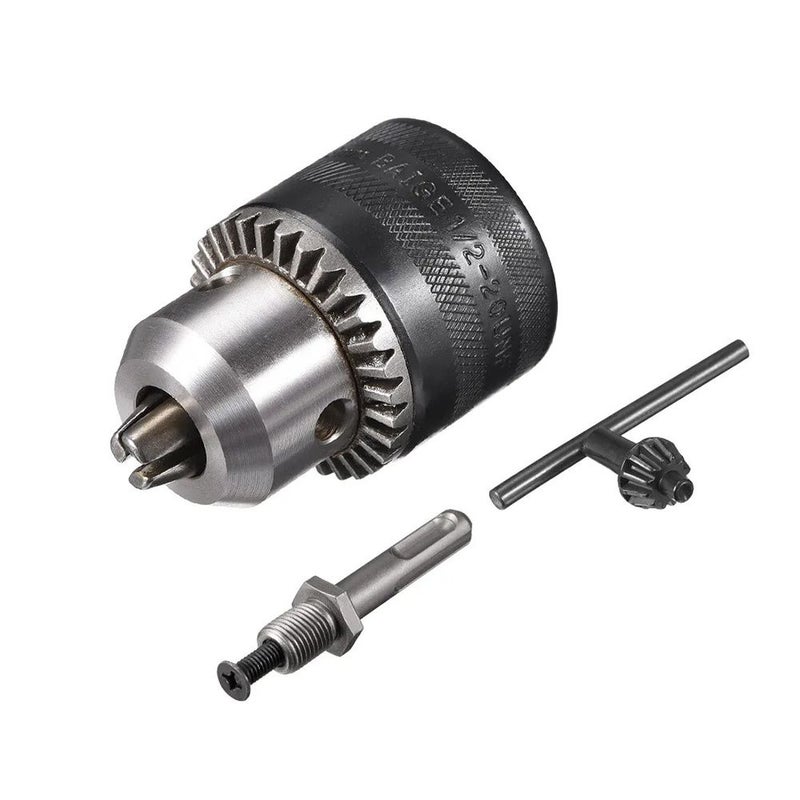 1 Pc Drill Chuck 3 Jaw Key Chuck With SDS Plus Round Shank 1 2 Inch 20UNF - Image 2
