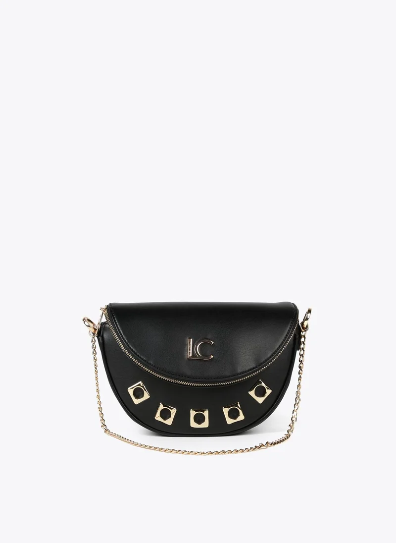 Lola Casademunt Faux leather belt bag/crossbody bag with square metal eyelets
