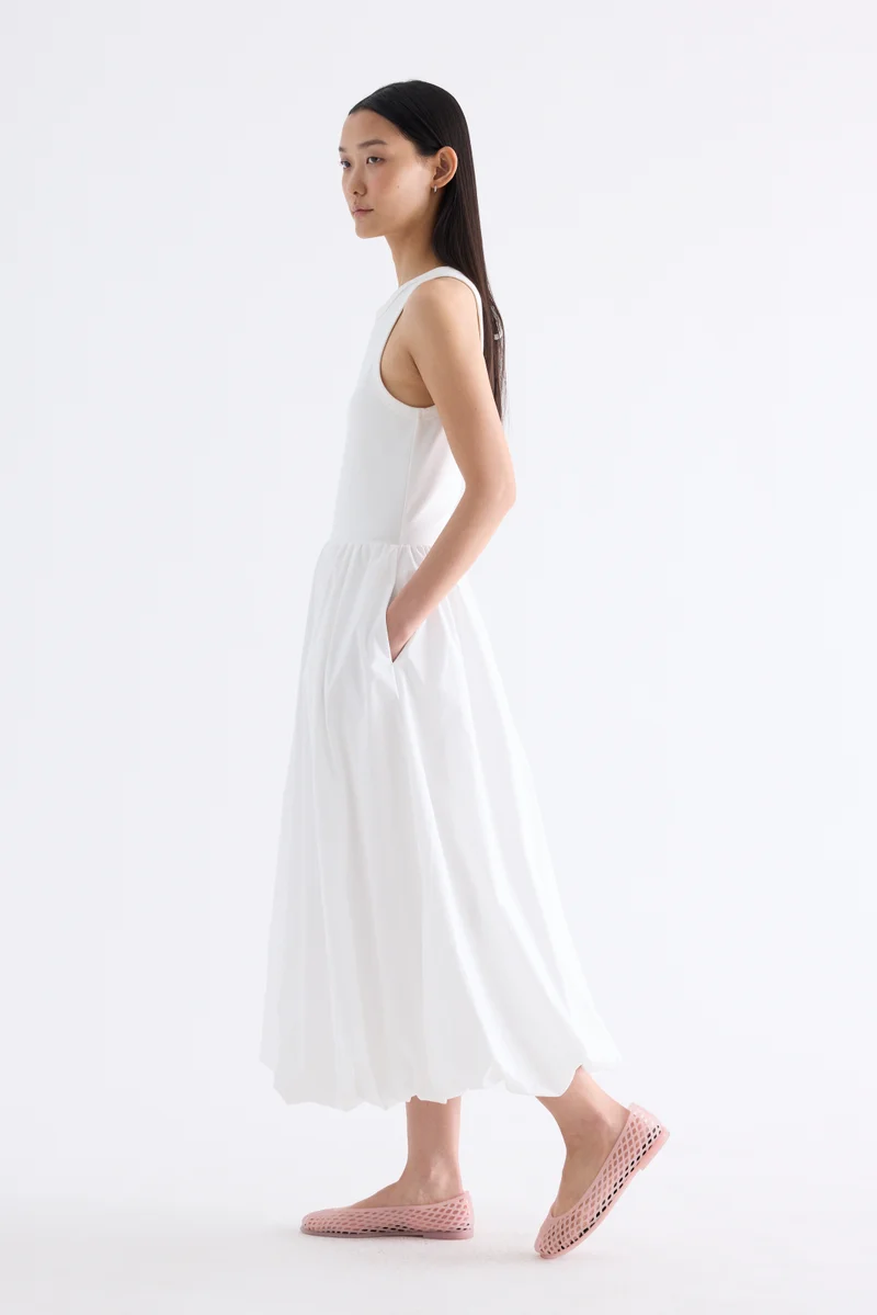 The Editor's Market  Maisy Ribbon-Tie Balloon Dress for Women | Best Price UAE