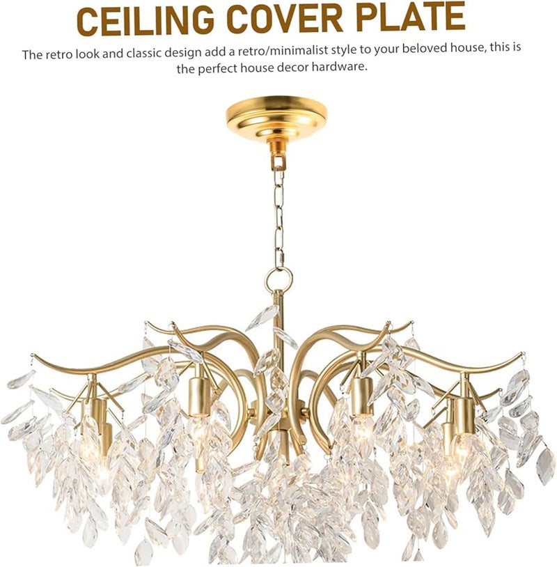 خطاف سقف ذهبي قوي قوس تركيب الثريا أجزاء تركيبات الإضاءة - Image 4