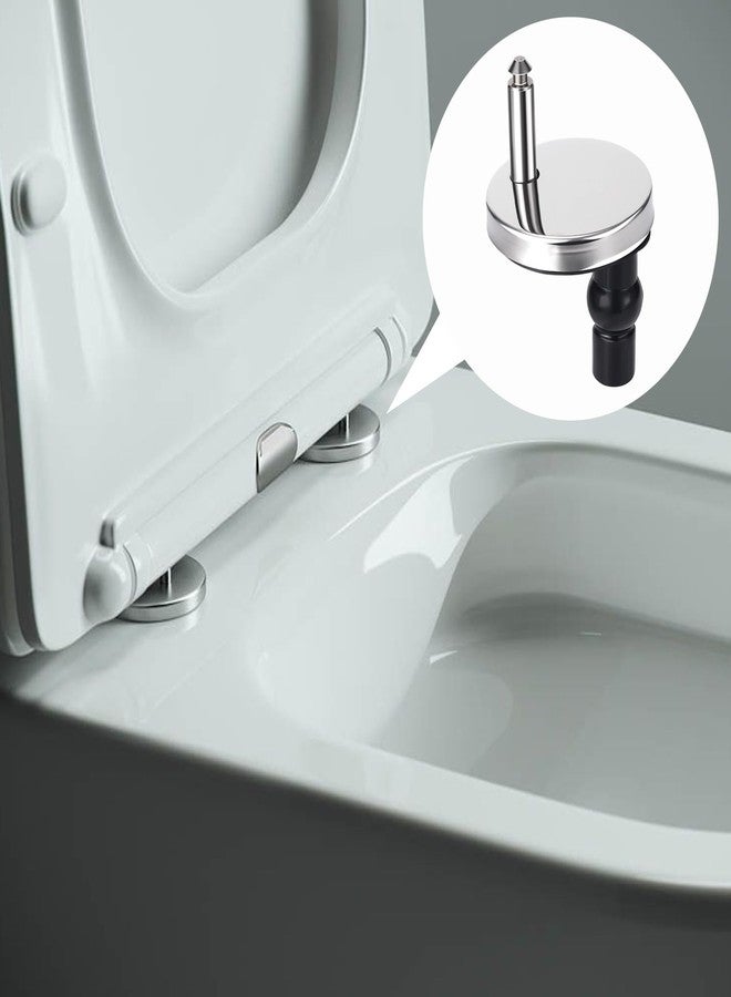 CustomyLife 2PCS Universal Toilet Seat Bolts and Screws Replacement Quick Release Seat Hinge Fixings Parts - Image 2