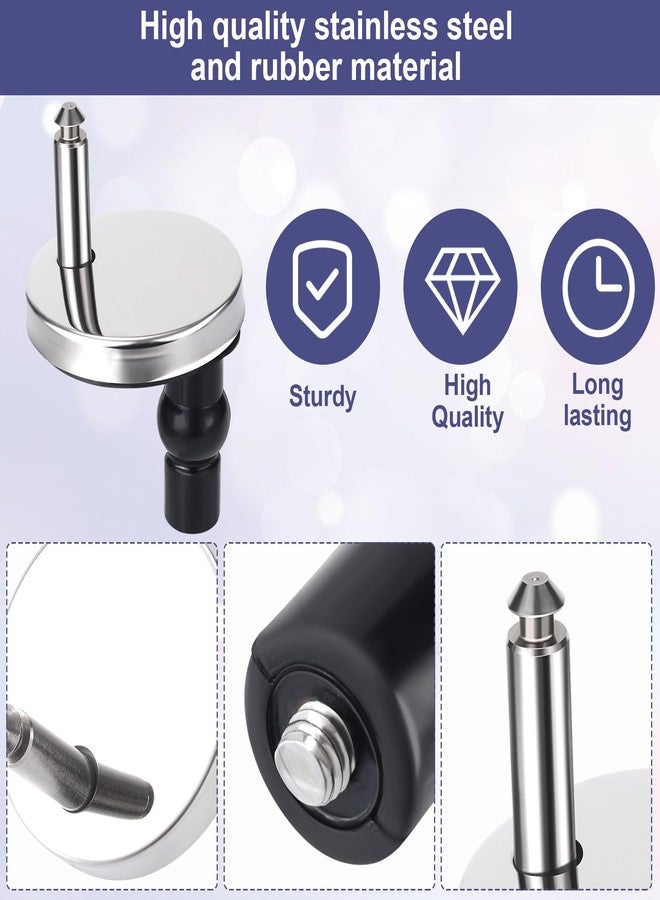 CustomyLife 2PCS Universal Toilet Seat Bolts and Screws Replacement Quick Release Seat Hinge Fixings Parts - Image 4