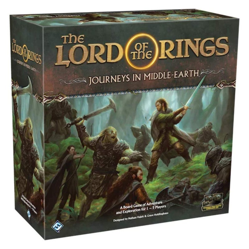 Asmodee The Lord of The Rings Journeys in Middle-Earth Board Game - Epic Cooperative Adventure Game for Kids and Adults, Ages 14+, 1-5 Players, 60+ Minute Playtime