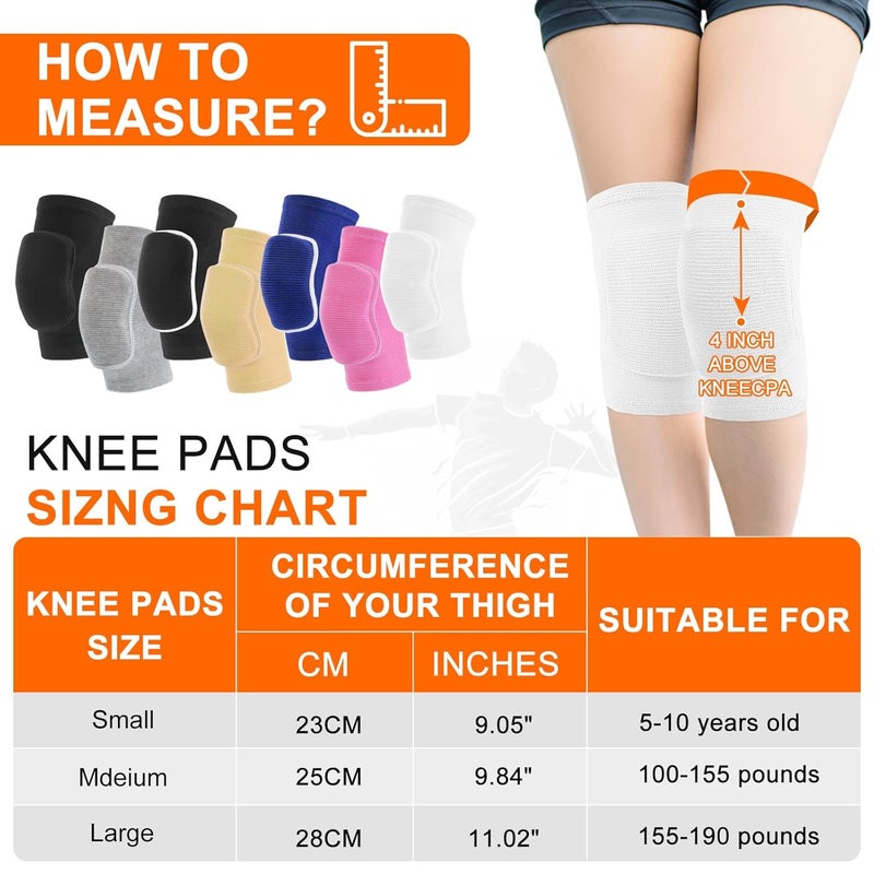 HISFFOG Volleyball Knee Pads for Women, Men, Youth, Girls, Kids, Knee brace for Volleyball Basketball Football Dance Yoga Tennis Running Cycling Workout Climbing Wrestling - Image 2