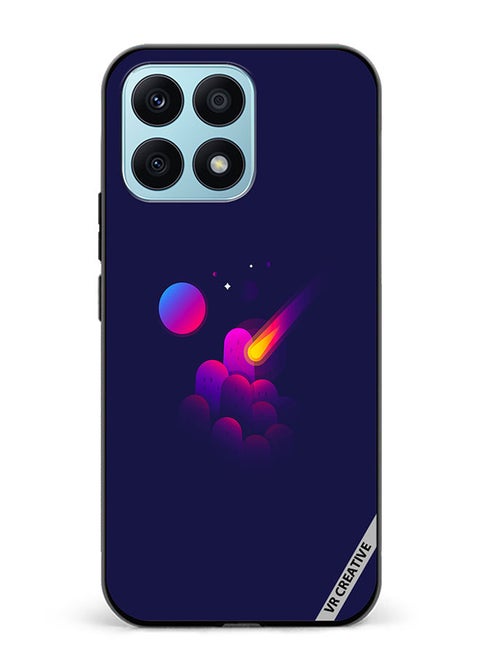 Protective Case Cover For Honor X8a Space Minimalist Design Multicolour