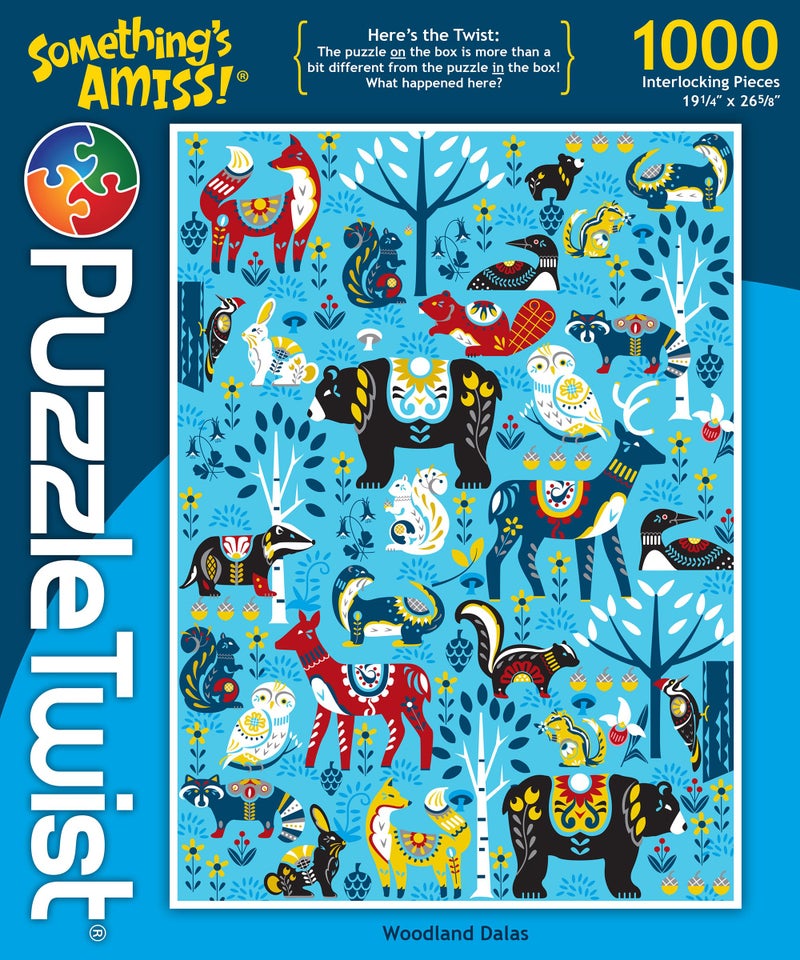 PuzzleTwist Woodland Dalas 1000 Piece Jigsaw Puzzle Somethings Amiss Series Unique Challenging Fun for Adults Family Teens Made in USA - Image 3