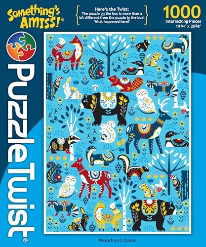 PuzzleTwist Woodland Dalas 1000 Piece Jigsaw Puzzle Somethings Amiss Series Unique Challenging Fun for Adults Family Teens Made in USA - Image 1