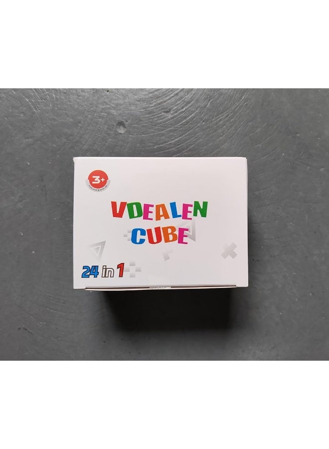 VDEALEN فديالين 24 عبوة مكعبات صغيرة للأحزاب للأطفال، 3x3x3 مكعب سحري جوائز مدرسية وجوائز صفية للطلاب، هدايا حفلات عيد الميلاد، عيد الفصح، عيد الحب للأطفال - Image 3