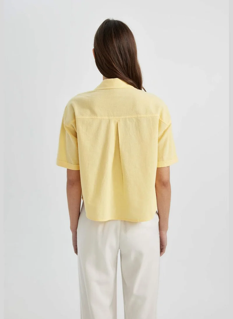 DeFacto Oversize Fit Shirt Collar Long Sleeve Shirt