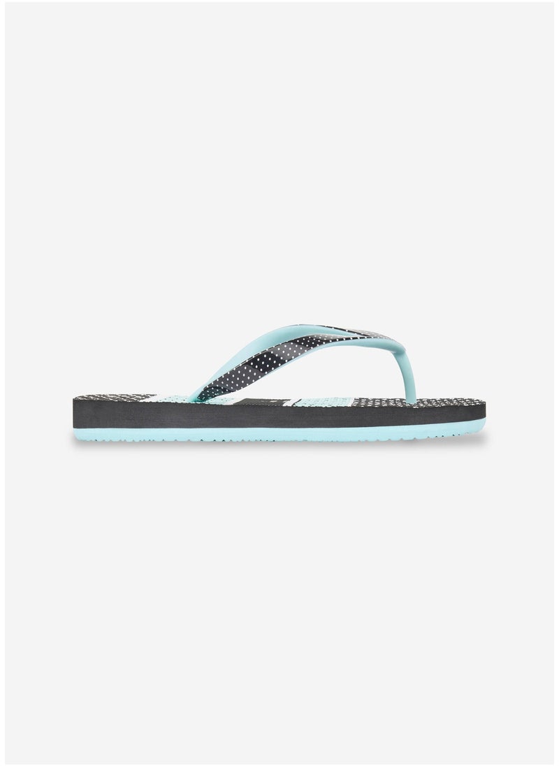 OLAIAN OLAIAN by DECATHLON, Women's flip-flops - 190 Doty black blue  - Image 2