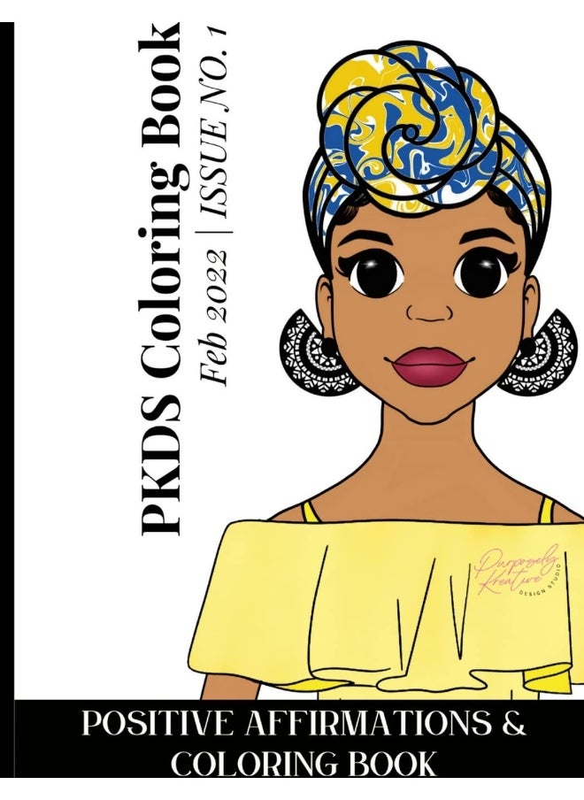 Positive Affirmations & Coloring Book | PKDS  - Image 1