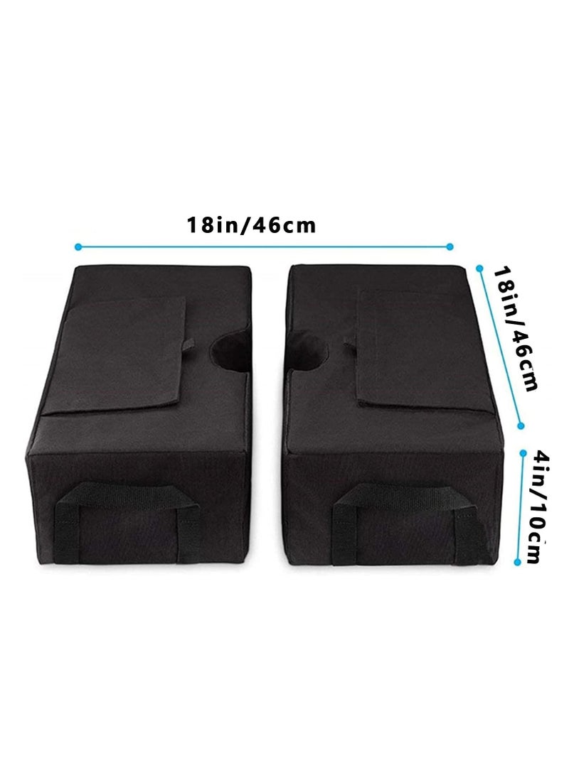 SYOSI 18" Parasol Bases,Sandbag, Portable Round Parasol Umbrella Stand Base Weight Bags Detachable Wind-Proof Fixing Sandbags with Handles for Outdoor Beach Garden - Image 4