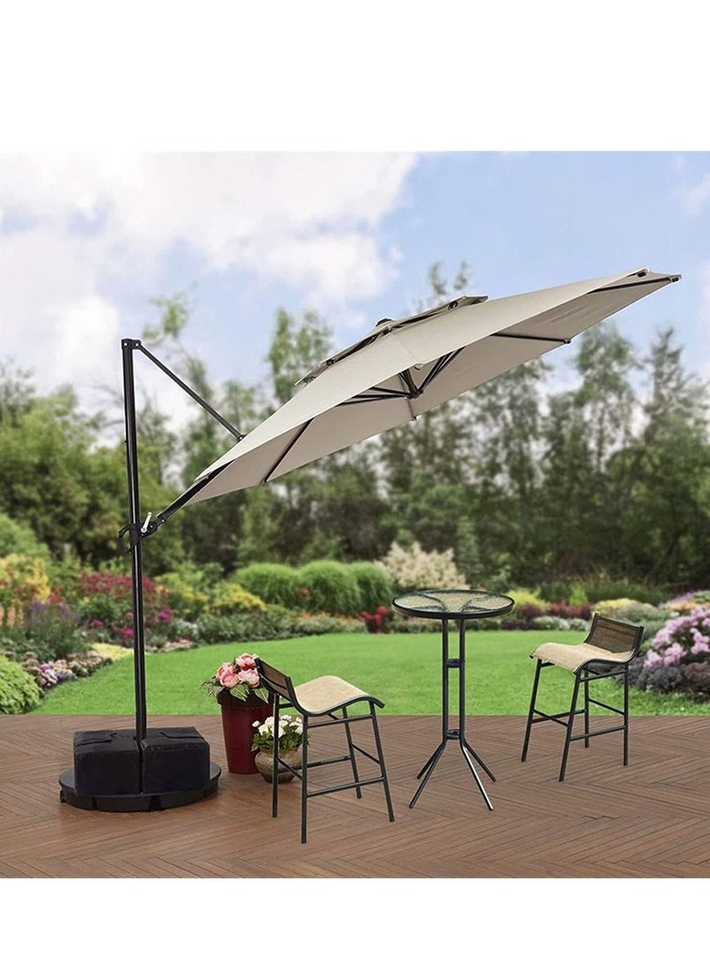 SYOSI 18" Parasol Bases,Sandbag, Portable Round Parasol Umbrella Stand Base Weight Bags Detachable Wind-Proof Fixing Sandbags with Handles for Outdoor Beach Garden - Image 5